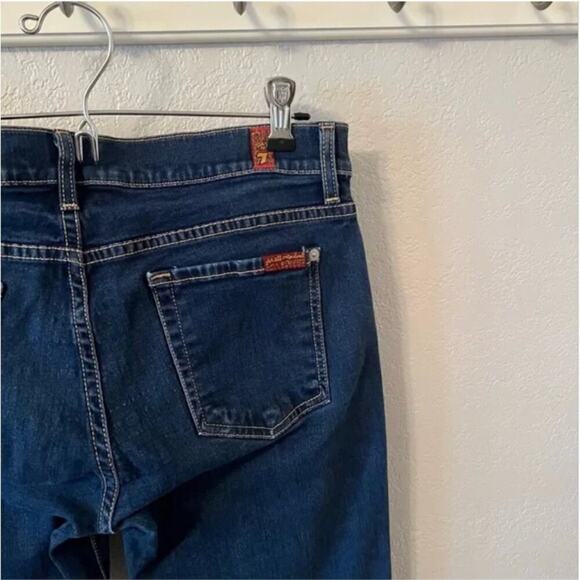 7 for All Mankind The Skinny Dark Wash Jeans - Picture 6 of 10